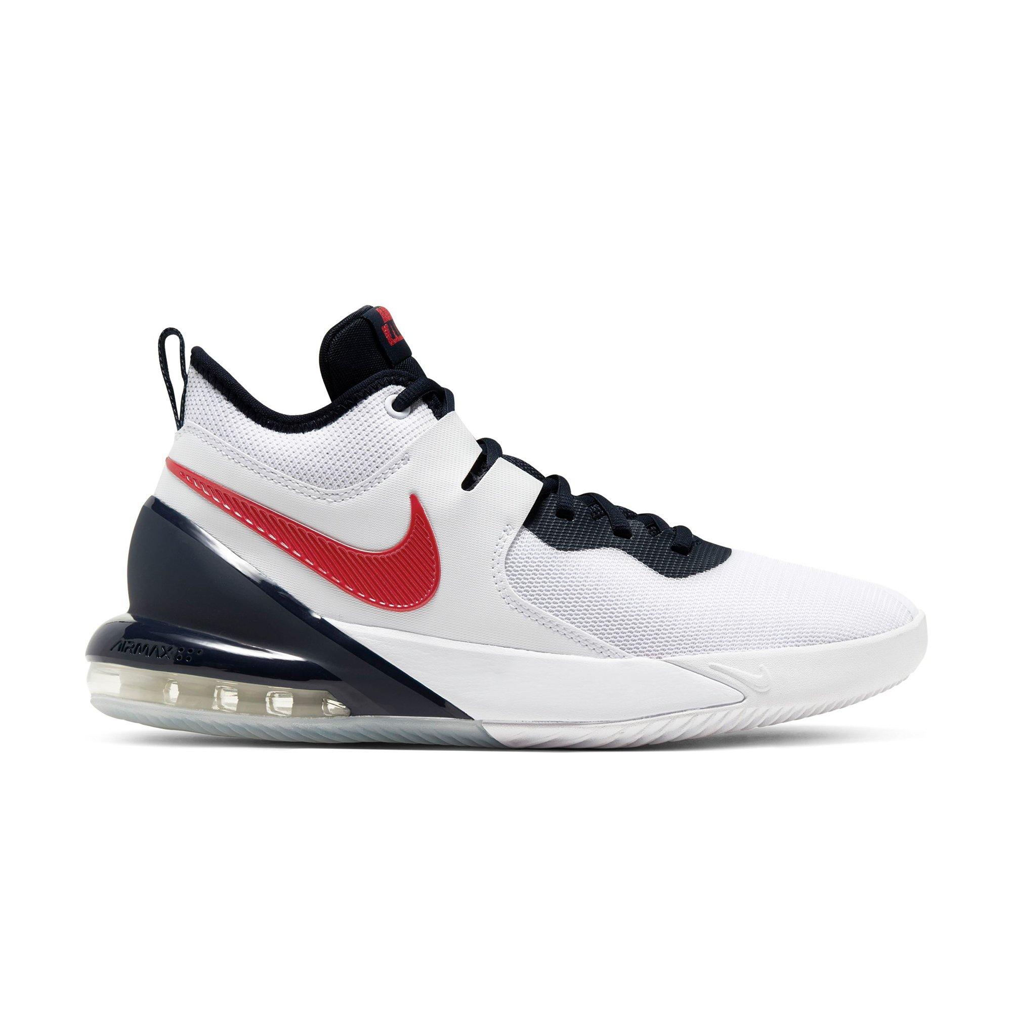 red white blue nike basketball shoes
